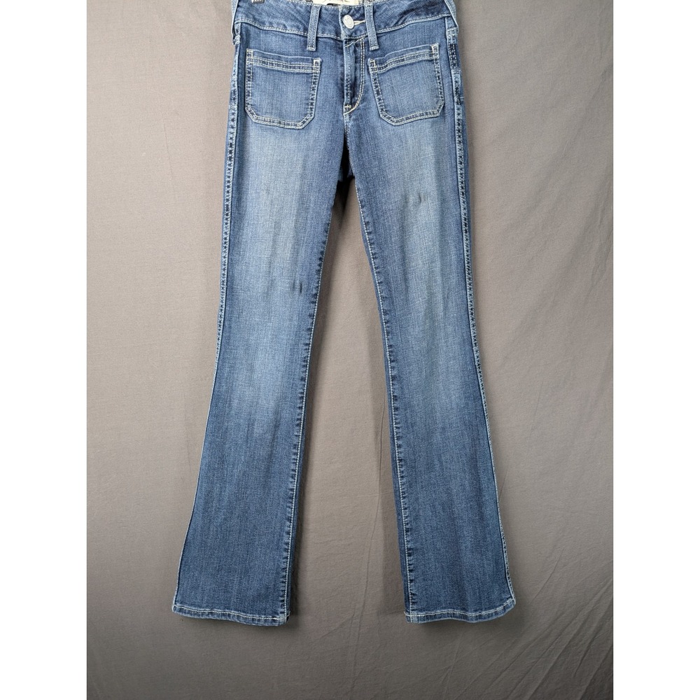 Ariat Real Denim Womens‎ Nautalis Boot Cut Jeans Blue Size 25R